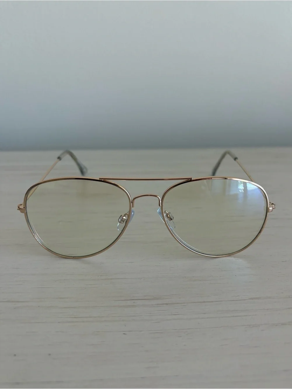Banana Republic Factory Gold Aviator Blue Light Glasses
